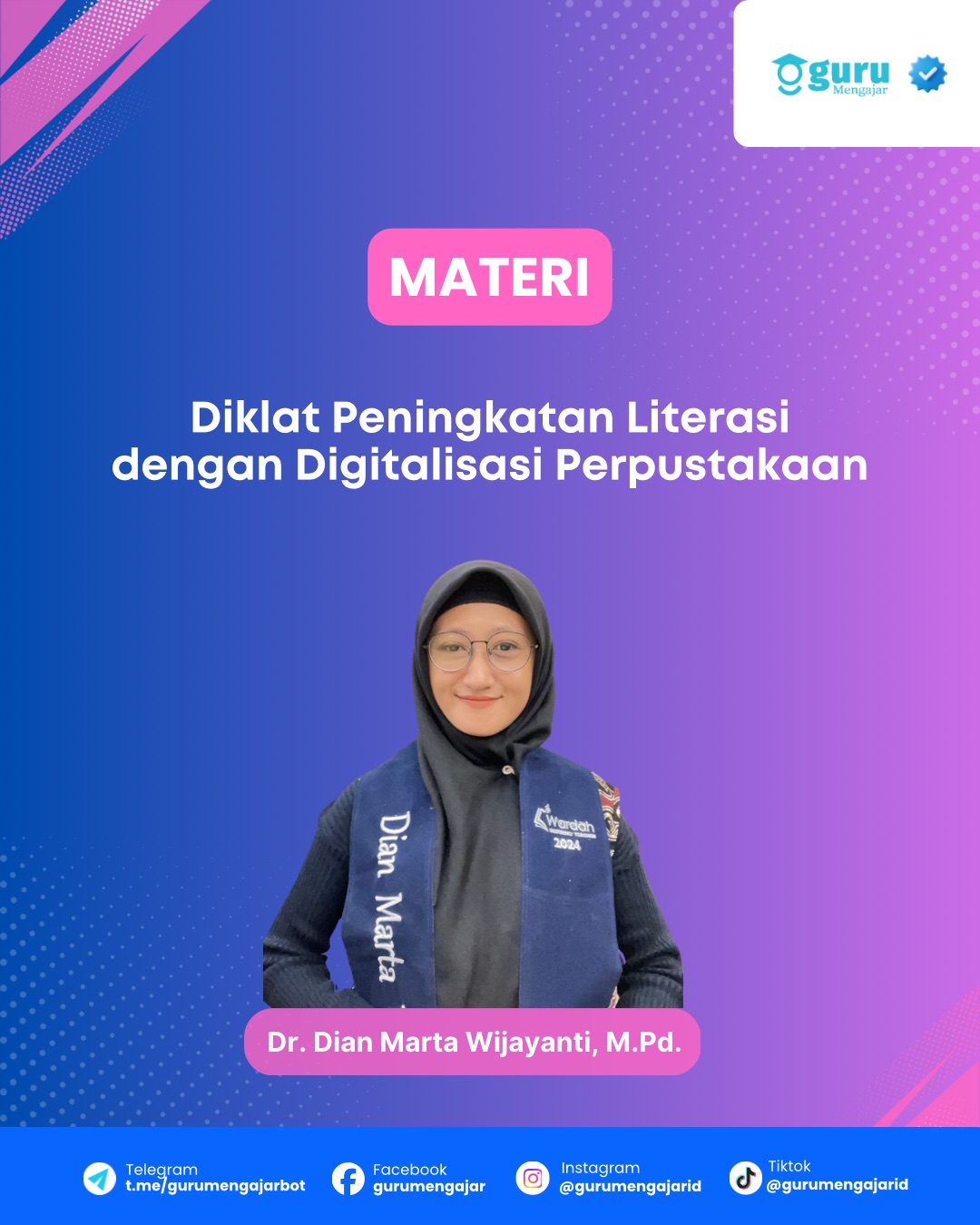 Materi Diklat Peningkatan Literasi dengan Digitalisasi Perpustakaan