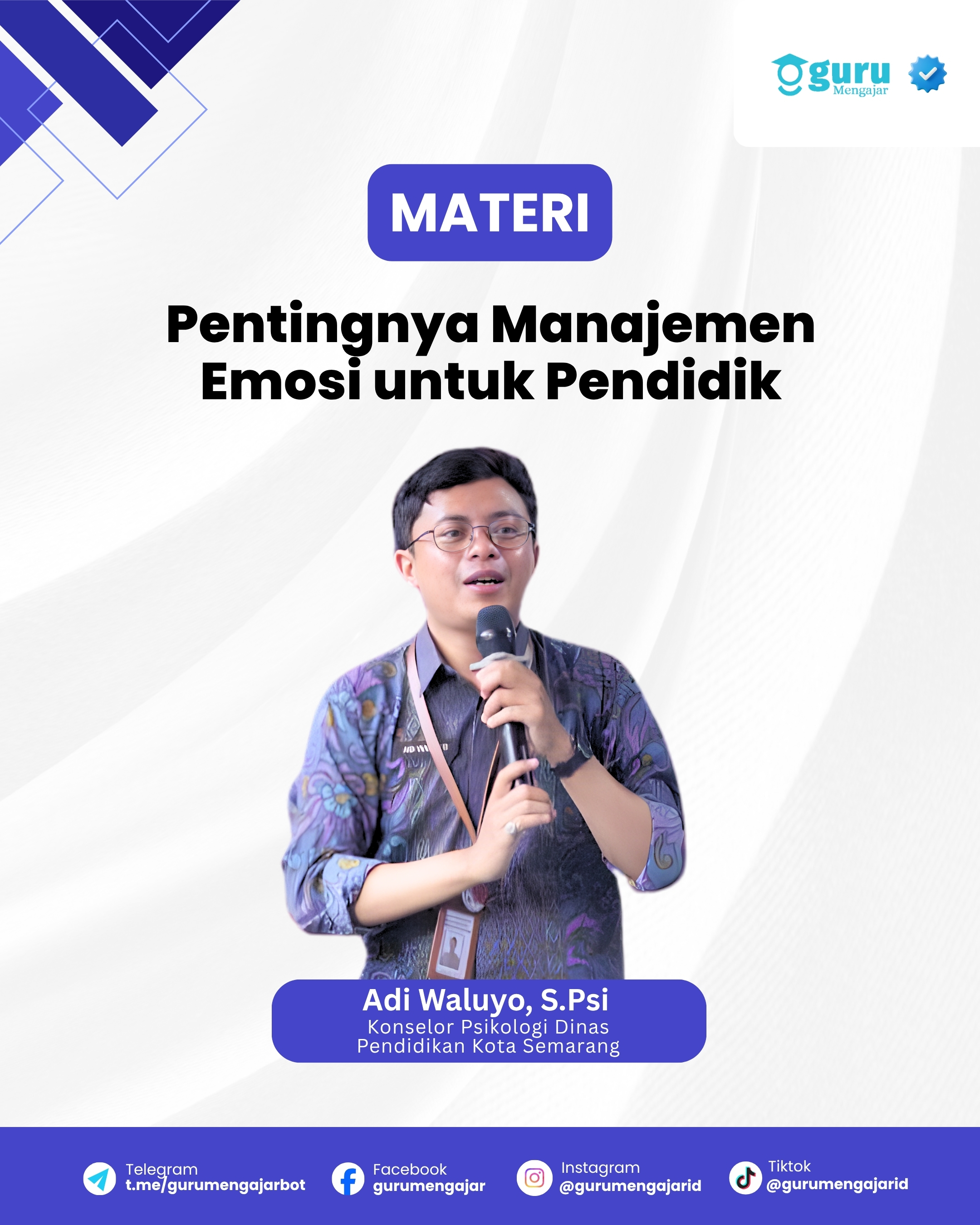 Materi Pentingnya Manajemen Emosi untuk Pendidik.
