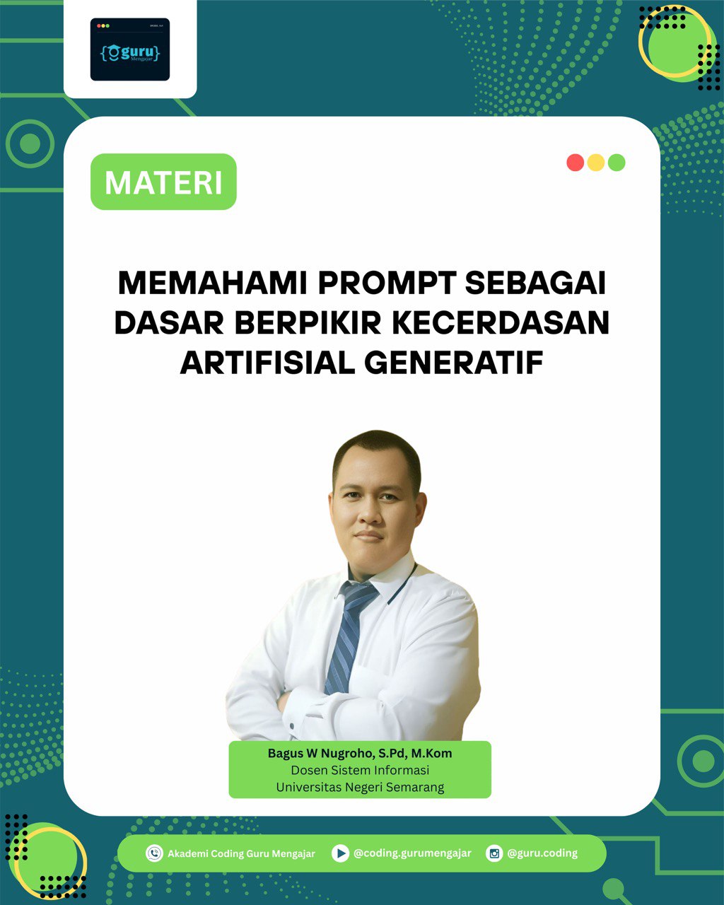 Materi Memahami Prompt Sebagai Dasar Berpikir Kecerdasan Artifisial Generatif