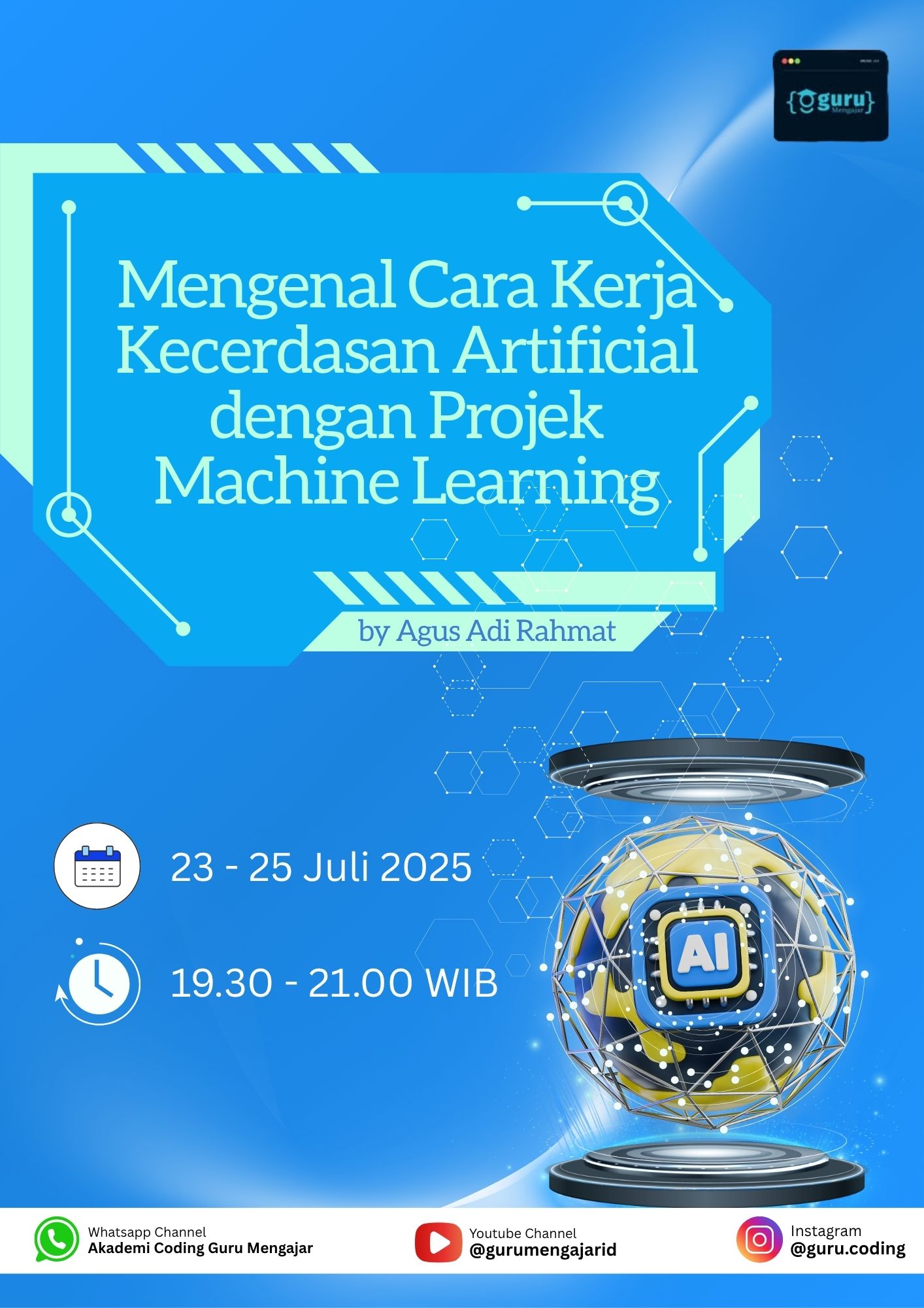 Materi Diklat Mengenal Cara Kerja Kecerdasan Artificial dengan Projek Machine Learning