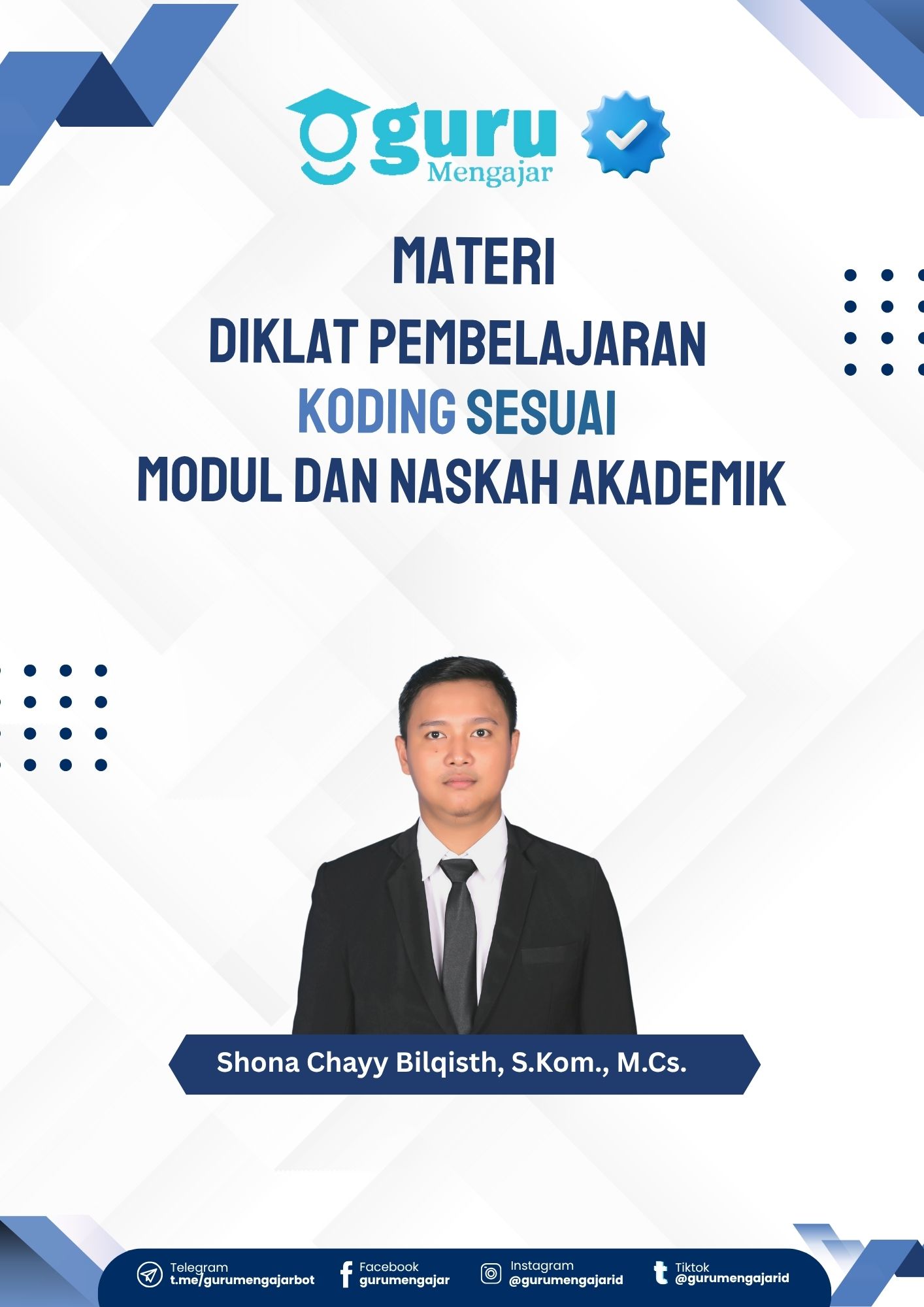 Materi pembelajaran  koding sesuai  modul dan naskah akademik Seri 30 - 25