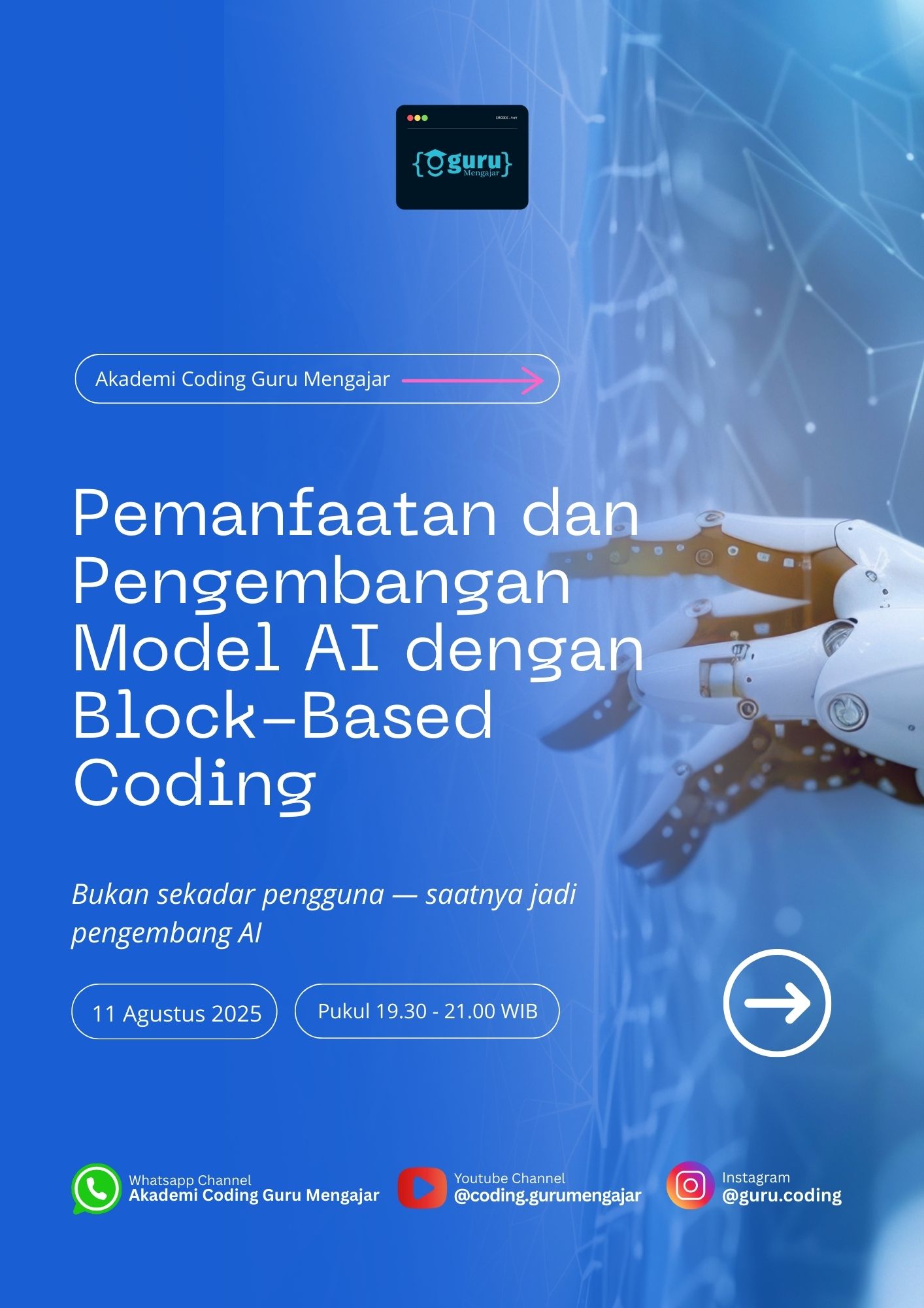 Materi Pemanfaatan dan Pengembangan Model AI dengan Block-Based Coding